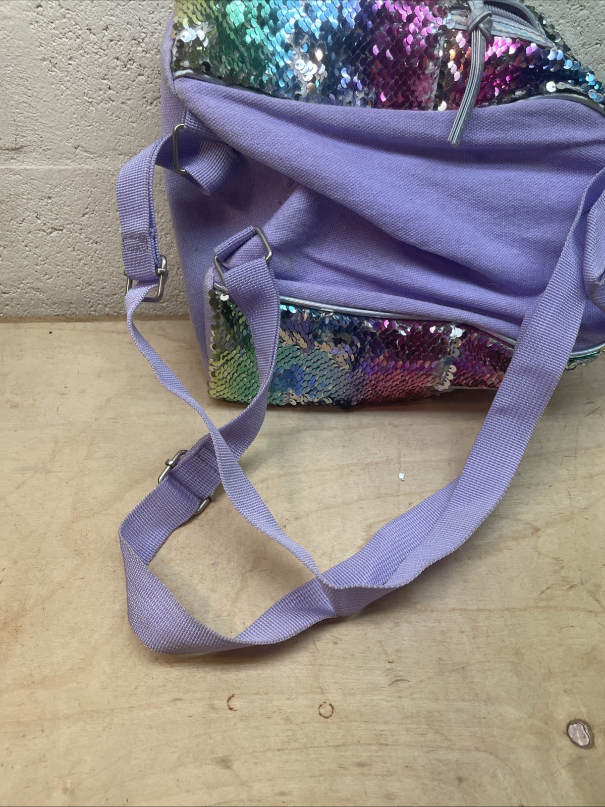 Holographic sequined Mini Back Pack Adjustable Sh… - image 6