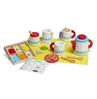 Melissa & Doug Holz Steep & Serve Tee & Kekse 15 Stück Rollenspielset NEU