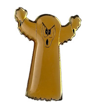 Ghost Lapel Pin Brooch Enamel Halloween Spooky Fun Ghoul Cartoon Haunt Metal