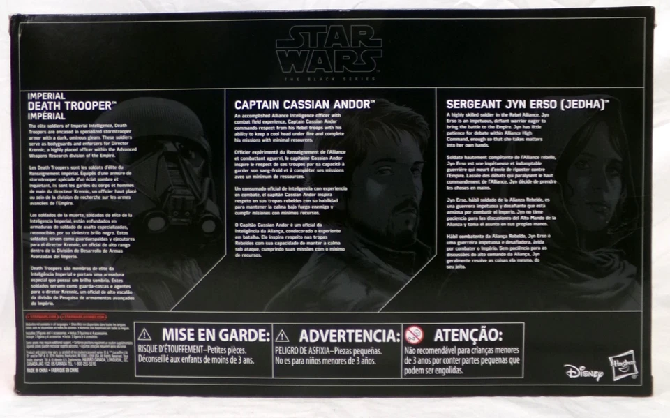 Hasbro Star Wars Black Series Target 2016 exclusivo Rogue One 6" figura paquete de 3 Foto 3 de 4