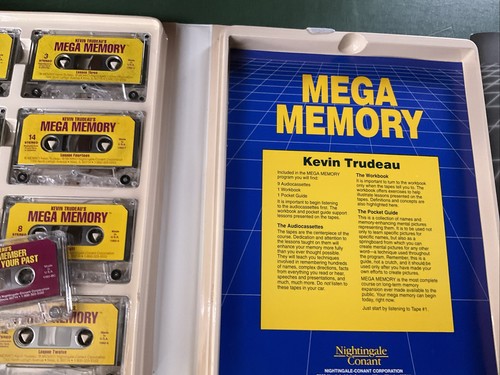 Nightingale Conant Kevin Trudeau's Mega Memory Cassette Set Workbook Self Help - Bild 4 von 7