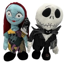 Nightmare Before Christmas Jack & Sally Animated Plush Music Dancing Move Lot