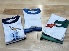 Hanna Andersson Pajamas 110 size 5 , 3-pack, Dragon, Sharks, Olaf