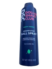 Dollar Shave Club 6oz Moisture Absorbing & Anti-Chafing Spray Minty Tingle NEW