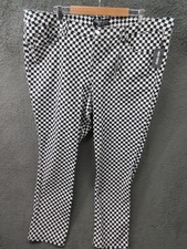 NWT Tripp NYC Daang Goodman Plus Size 28 Checkerboard Skinny Pants HOT TOPIC