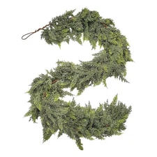House Cedar Natural Feel 9ft Garland Christmas Artificial, Realistic, Wreath
