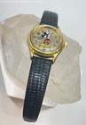 Disney Gold Tone Mickey Mouse Leather Band Watch 17g — photo 1