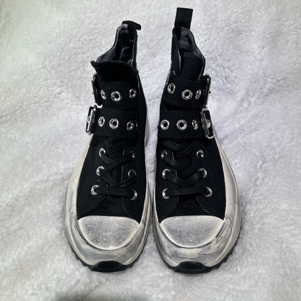 NUEVO Para mujeres CONVERSE Run Star Caminata Plataforma Punk Rock Zapatos Botas Levantamiento A07677C Foto 3 de 4