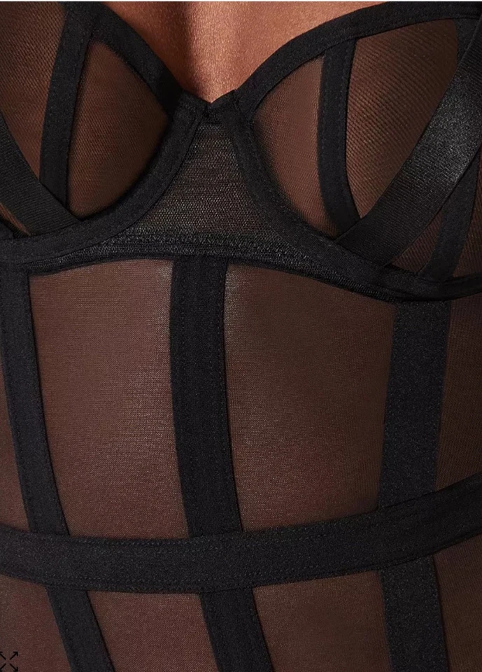 Body Bluebella Karolina Vasco 40152 Negro ELIGE Talla 34C-38DDD Encaje Sexy Foto 4 de 4