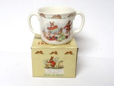 Royal Doulton Bunnykins VTG 1984 Golden Jubilee Hug-A-Mug Cup Bone China - NOS