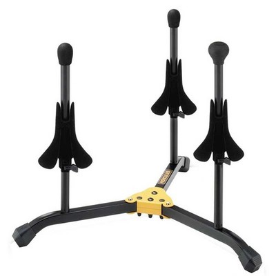 Hercules DS513BB Stand for 2 Trumpets or Cornets and 1 Flugelhorn with Bag