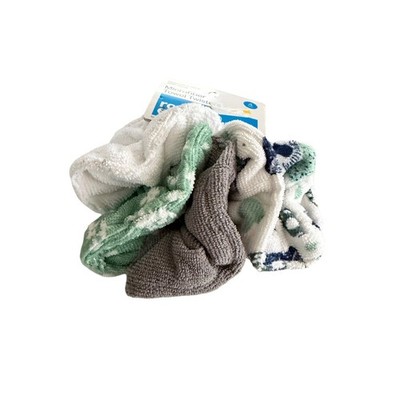 Room Essentials Microfiber Towel Twister Hair Scrunchies 4 Pack Green Grey White