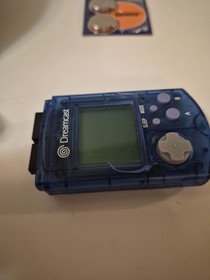 Sega Dreamcast Clear Blue Controller And Matching VMU **Discounted** Damaged VMU