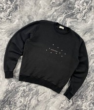 Saint Laurent Sweatshirt Women Big Logo Size S Black