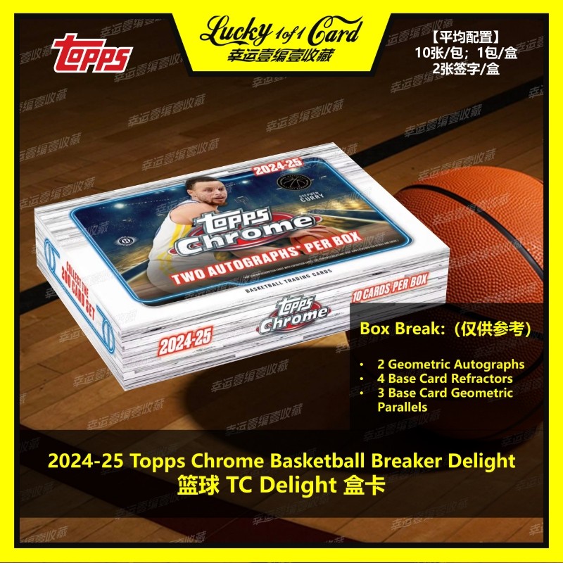 2024-25 Topps Chrome Basketball Breaker Delight Box Card Factory 
