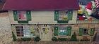 Vtg Marx Tin Litho Doll House Walt Disney Donald Duck 2 Story Rare W/ Furniture