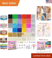 5300-Pc Clay Beads Jewelry Making Kit - Create Personalized Friendship Bracelets
