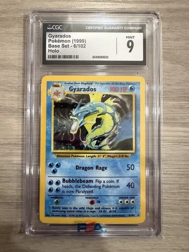1999 Pokemon Gyarados CGC 9 Mint Holo #6 Base Set