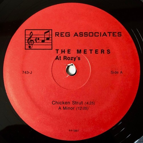 The Meters / At Rozy's 1981 US Original LP Vinyl REG Associates Records REG 001 - Picture 4 of 4