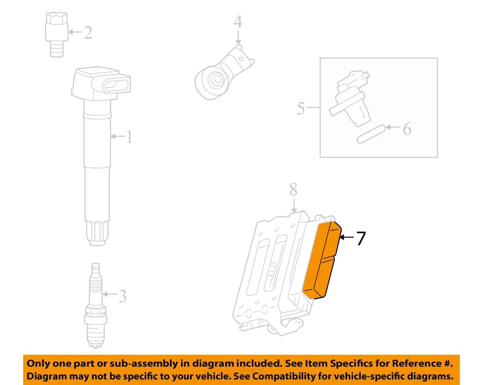 Engine ECM Electronic Control Module 3.6L Fits 10-15 PORSCHE PANAMERA 30446557 Foto 4 de 4
