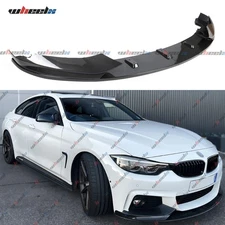 Carbon 4pcs Front Bumper Lip Spoiler For BMW F32 F33 F36 4 Series M Sport 14-20