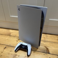 Sony PlayStation PS5 Blu-ray Disc Edition Console with Controller White, 825GB