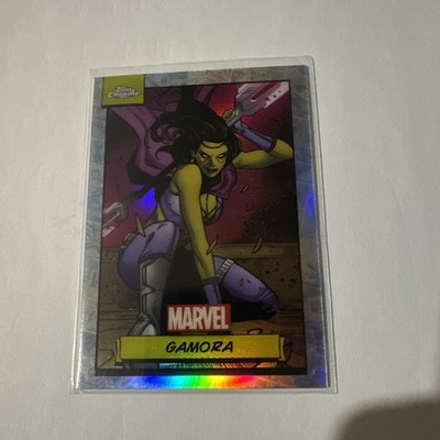 Topps Chrome Marvel 2024 #58 Gamora Refractor Karte