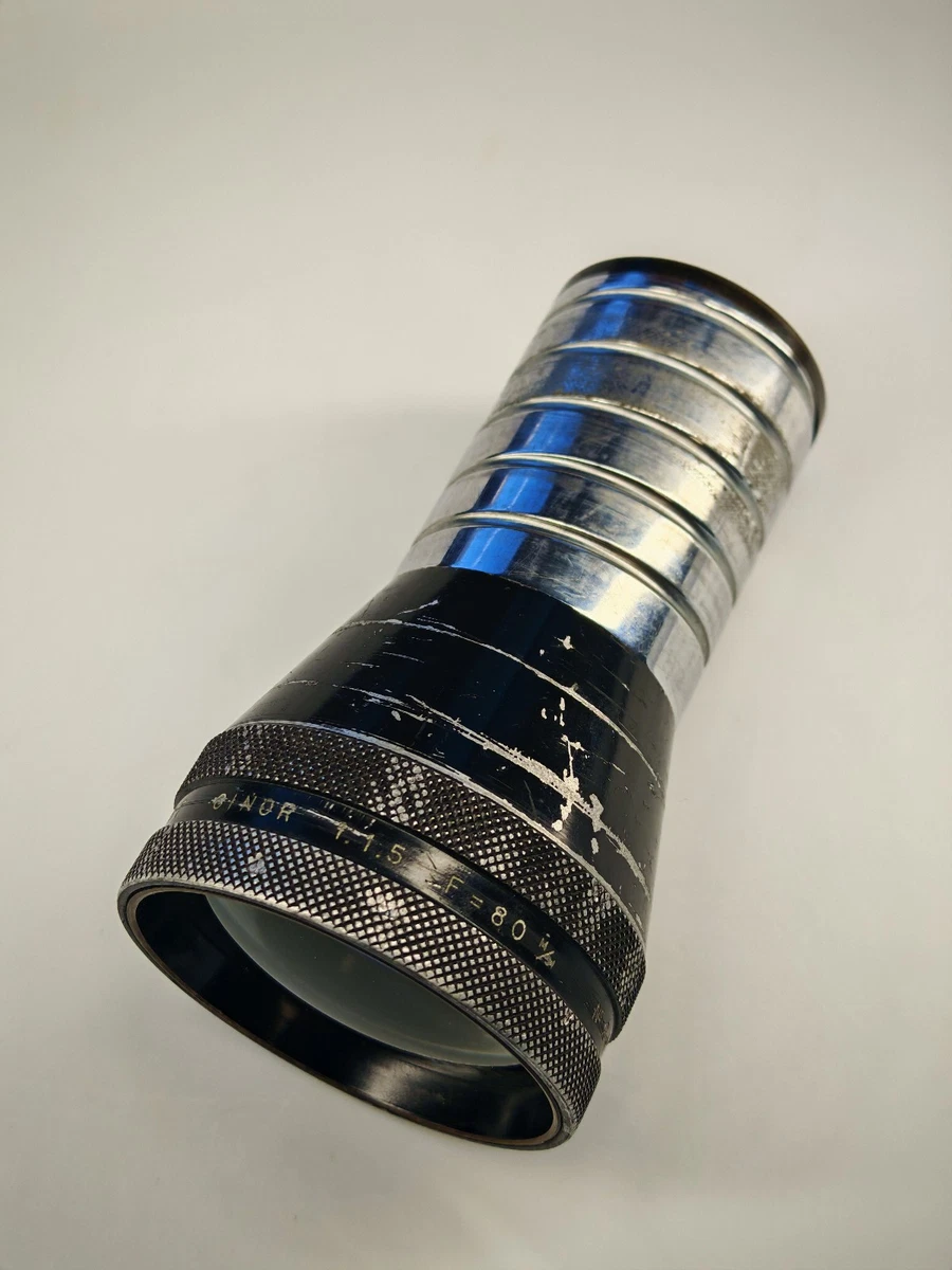 Objectif De Cinéma SOM Berthiot CINOR 100mm F/3.5 Monture D + Pare-Soleil - Rare