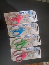 4 lot Westcott Children's Blunt Tip Scissors Pink Blue Green School Educational