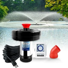 Pond Fountain Aerator, 1HP 110V 750W Floating Water Pump Fit for Large Small Out