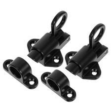 2 Pcs Spring Self-locking Latch Push Loaded Door Gate Automatic Bolt