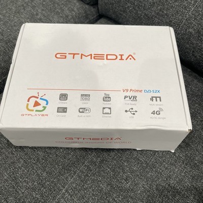 GTMEDIA V9 Prime HD FTA Sat DVB-S2/S2X Free to Air Satellite Receiver H.265 DLAN