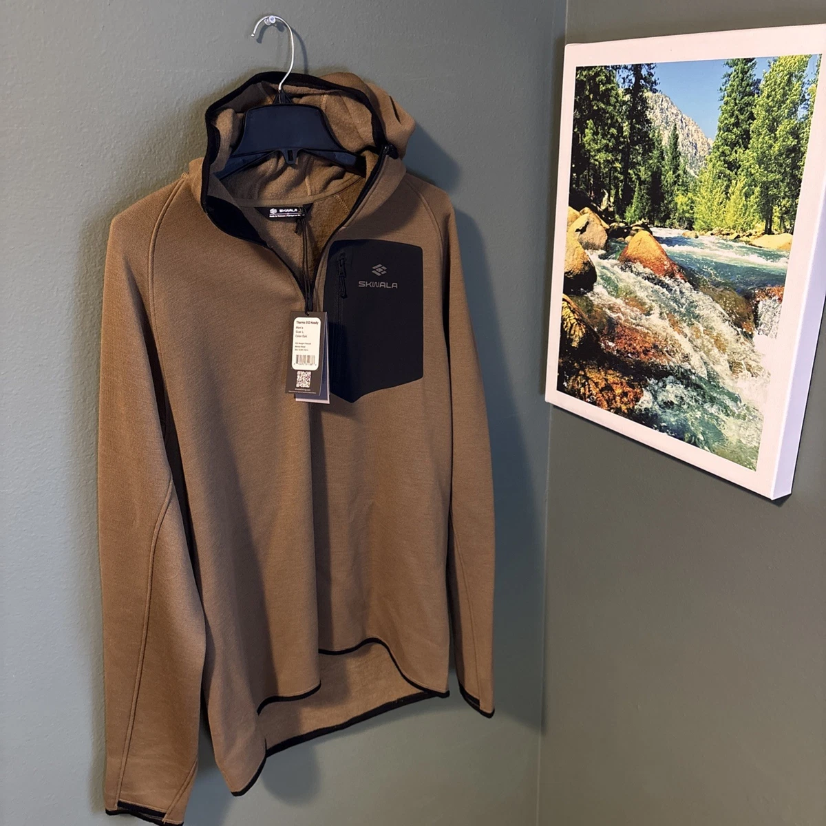 Sudadera con capucha Skwala Fishing Thermo 350 M's L roble