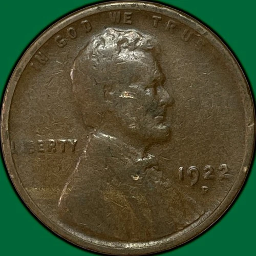 1922-D Lincoln Wheat Cent Fine F Coin #34844