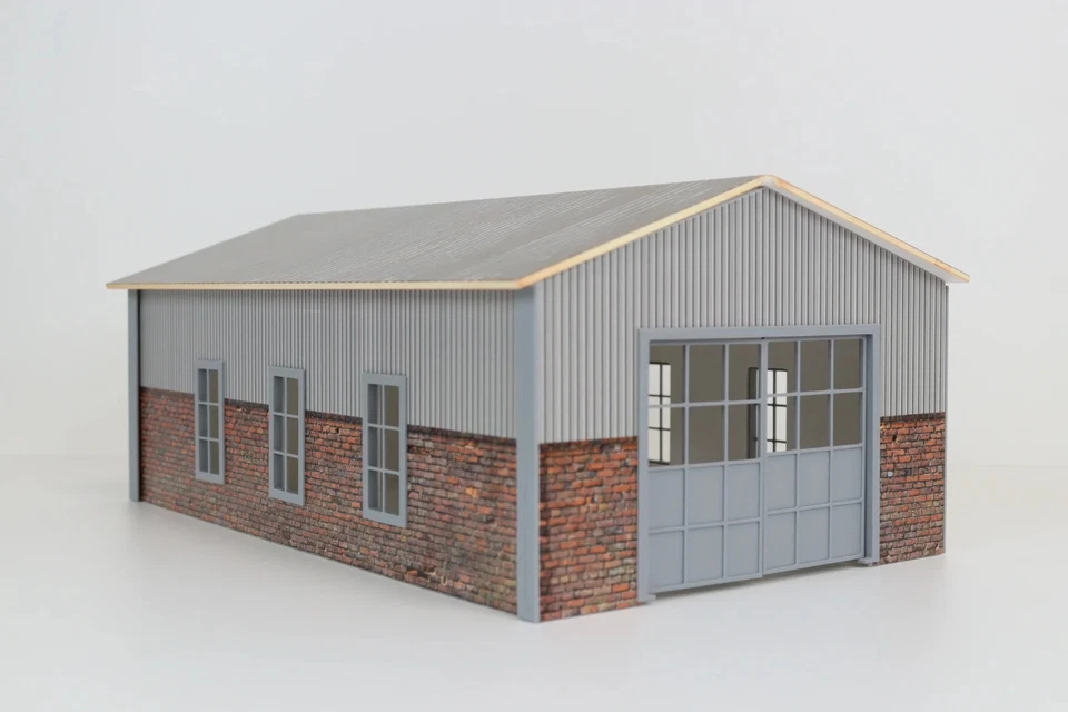 Hangar-Barn 1/24 Scale Garage Diorama Kit - Model Car Display Building 1:24 - Image 3 of 4