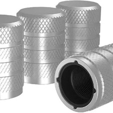 Aluminium Tire Wheel Alloy Valve Caps Dust Caps 4 Pack Universal for Cars, SUV