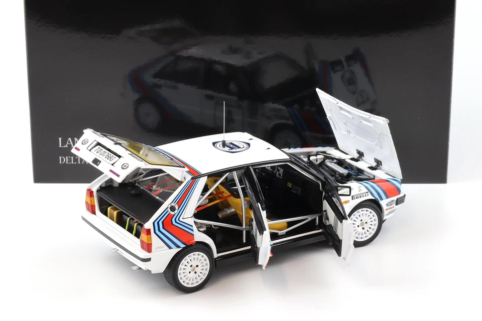 1:18 Kyosho Lancia Delta HF 4WD 1987 Rally 1000 Laghi #4 Alen/Kivimaki 08960B - Immagine 4 di 4