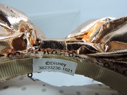 Disney Minnie Mouse Bold ears All gold very sparkly - Picture 4 of 6