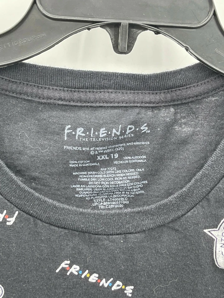 Camiseta Friends Top Mujer XXL Negra Logo Gráfico Manga Corta Cuello Redondo Foto 3 de 4