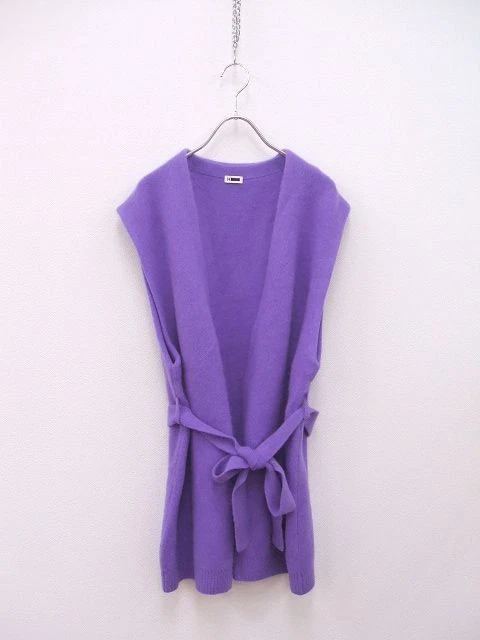 H BEAUTY&YOUTH HAMILTON LAMBS WOOL VEST Hamilton lambswool vest purple 2-112...