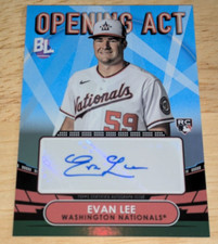 Evan Lee 2023 Topps Big League Opening Act Rookie Autograph #OAA-EL Nationals