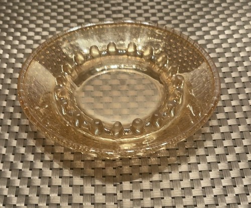 PINK HOBNAIL DEPRESSION GLASS ASHTRAY ROUND 6.5” - Picture 11 of 12