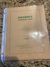 Folleto guía instructores catálogo tiro con arco vintage
