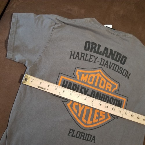 HARLEY DAVIDSON BRANDED T-SHORT ORLANDO FLORIDA MENS SMALL - Picture 3 of 9