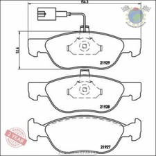 Kit Bremsbeläge Brembo Vorderachse für ALFA ROMEO 146 145 FIAT BARCHETTA MAREA