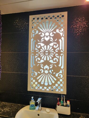 Panel de gabinete radiador pantalla decorativa floral geométrica 2 pies x 4 pies 3 mm 6 mm 0181 - Imagen 10 de 13