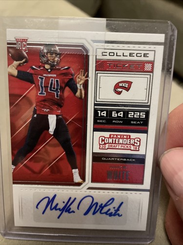 MIKE WHITE 2018 ANWÄRTER DRAFT AUTO ROOKIE JETS Cowboys