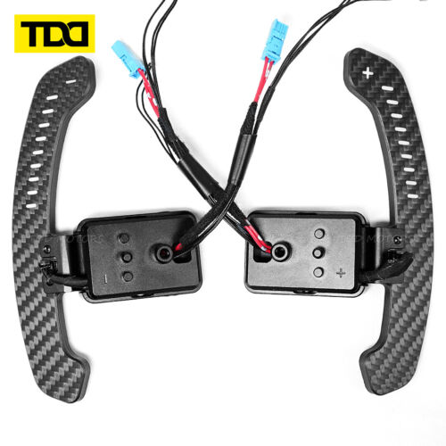 Carbon Fiber Steering Wheel Magnetic LED Paddle Shifters for Mini F54 F55 F56 - Bild 3 von 5