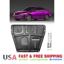 Thick Engine Splash Shield For Honda Civic 2012-2015 Front Engine Guard Hard