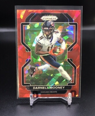 Darnell Mooney 2021 Panini Prizm Football Red Cracked Ice Chicago Bears #157